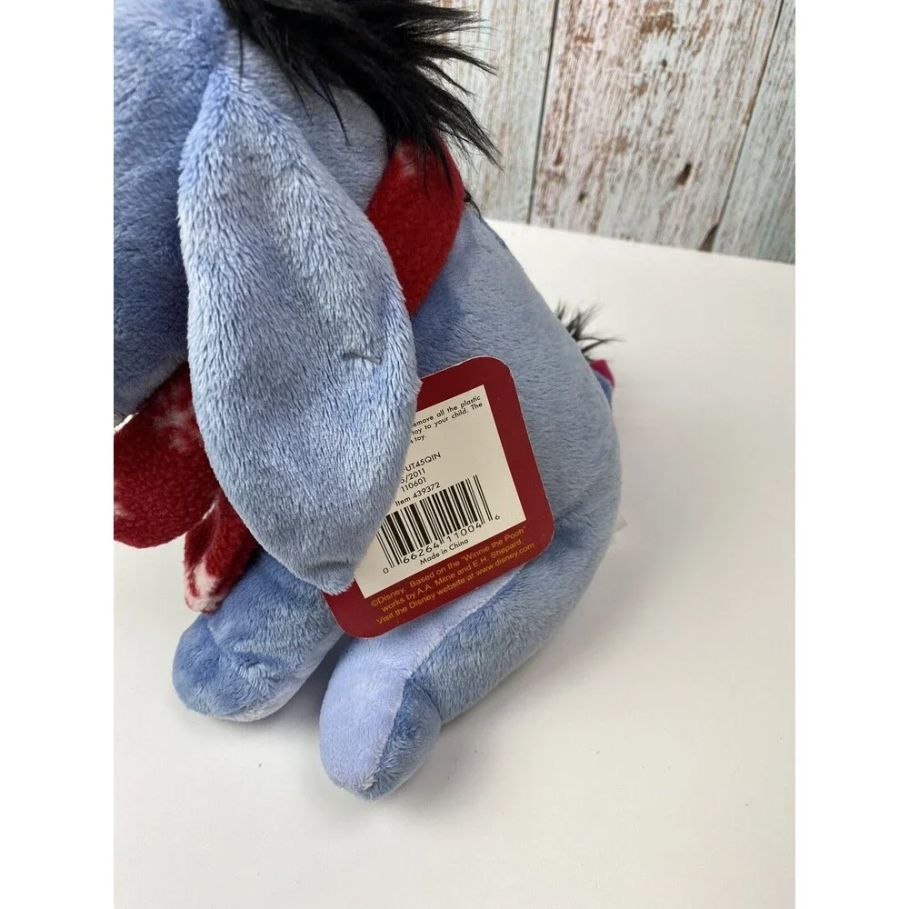Disney Eeyore Plush w/ Scarf - Winnie the Pooh Super Cute - NWT